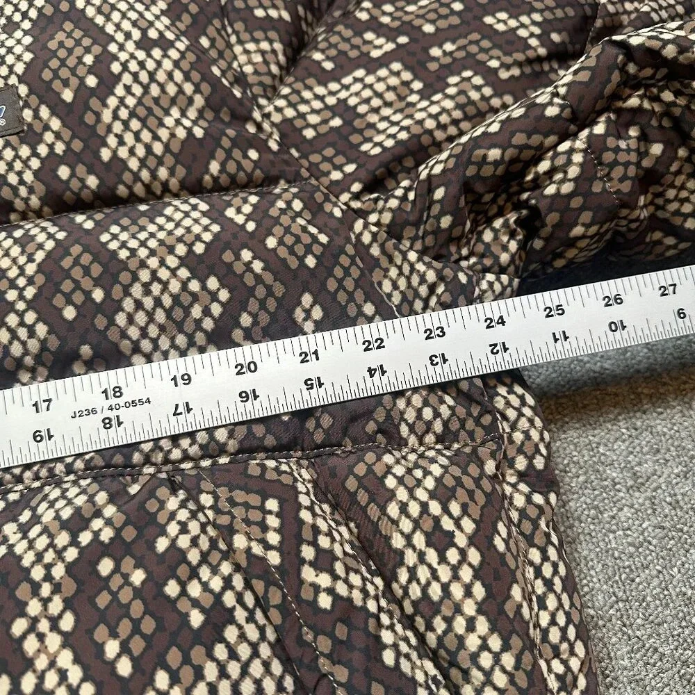 Dickies Urban Outfitters Snakeskin Camden Puffer in Brown Women's Large